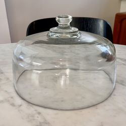 Vintage Glass Cake Dome 10”