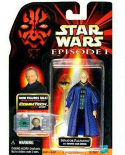 Star Wars Episode 1 Senator Palpatine with Senate Cam Droid 3.75" Action Figure NEW!