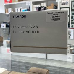 Tamron 17-70mm F2.8 Lens For Sony 