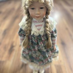 Vintage Porcelain Doll 