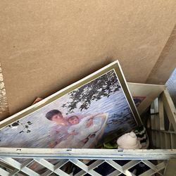 free books, free house, knickknacks vintage pieces