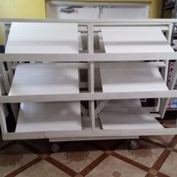  Wooden Storage Shelves With Wheels 