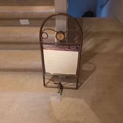 Vintage Copper Pipe Mirror