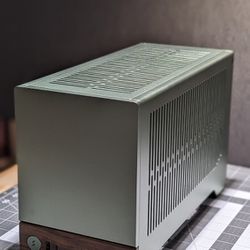 Fractal Design Terra - Sage Green - Mini-ITX Small Form Factor SFF PC Case with PCIe 4.0 Riser