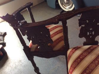 Gossip Conversation Chair Antique OBO