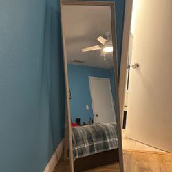 A Gray  Standing Mirror 