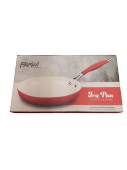 New In Box Parini Cookware 9.5" Fry Pan - Red