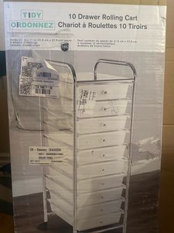 10-Drawer Rolling Cart