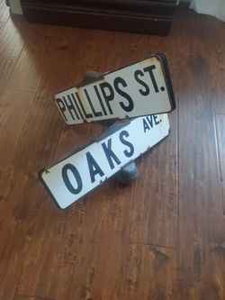 Vintage street sign