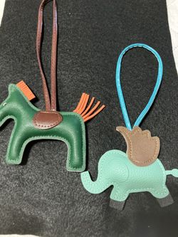 Solid Leather Bag Charms 