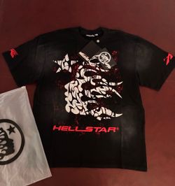 Hellstar "Path to Paradise" Black / Red Vintage Wash T-Shirt