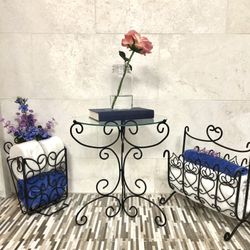 Three Fabulous Wrought Iron Items ... Check Out My Other Offers Too