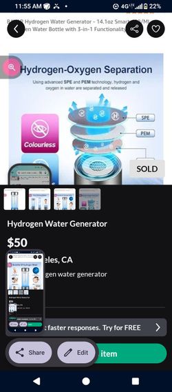 Hydrogen Water Generator