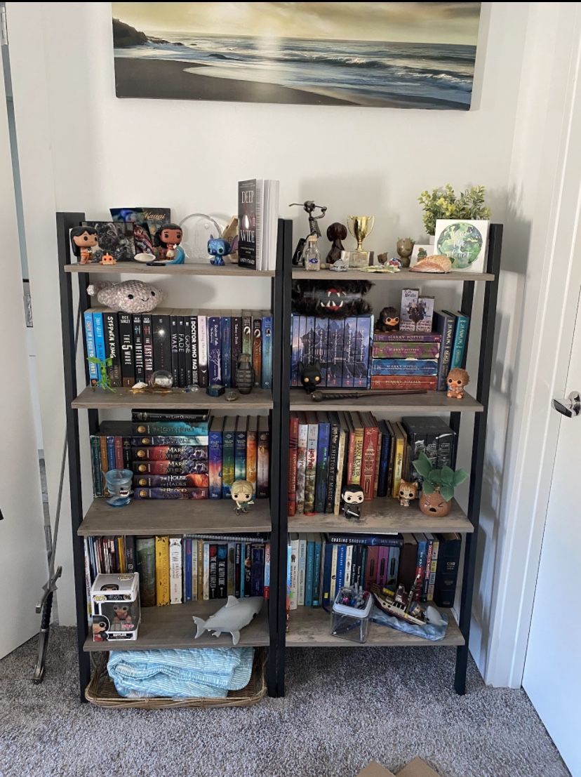 2, 4-Tier Bookselves 