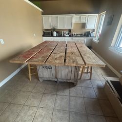 Custom Meeting Table Or Break Room Table 6 Bar Stools