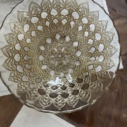 Turkish Akcam Gold Lace Cereal Bowl