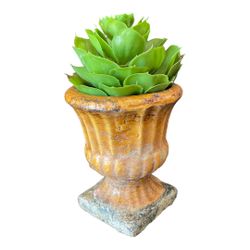 Faux Succulent In Ceramic Pot