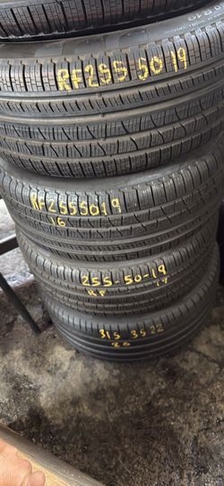 19” tires pirelli RF 255/50/19 semi new with free installation $400