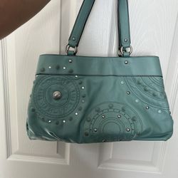 Coach Vintage Y2K Blue Ice Bag 