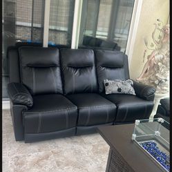 2 Three Seat Reclining Sofas