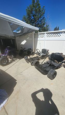 2 go carts 1 quad 1 minibike