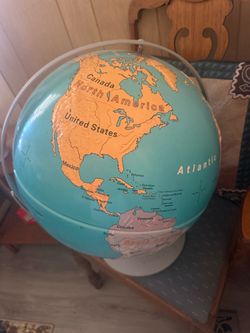 16” Globe vintage topography!