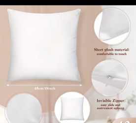 Brand new sublimation pillow covers blanks size 18x18 5 pieces