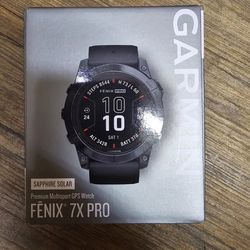 Garmin Fenix 7X Pro Unisex Sapphire Solar GPS Smartwatch 