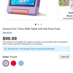 Amazon Kindle Fire Kids 