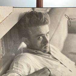 James Dean Vintage Picture Print On Boars  New Condition Still In Corner Protection 