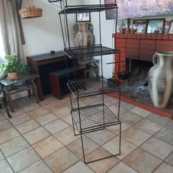 5 Tier Stackable Metal Plastic Coated 0ver 6ft.high 