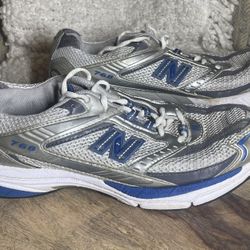Vtg New Balance 768 MR768ST Silver Blue Mens Running Shoes Size 9