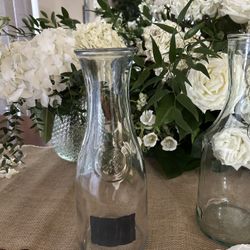 1 Liter Glass Carafes From DIY Wedding