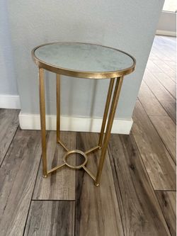 Glass side table