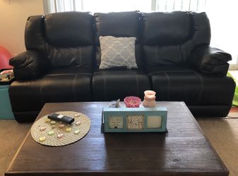 Sears leather couch.