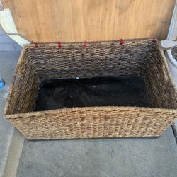 Solid Wood Basket