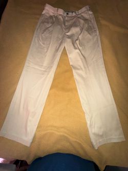 HAGGAR CLASSIC FIT PREMIUM NO IRON KHAKI PANTS  34x33    LIKE NEW!