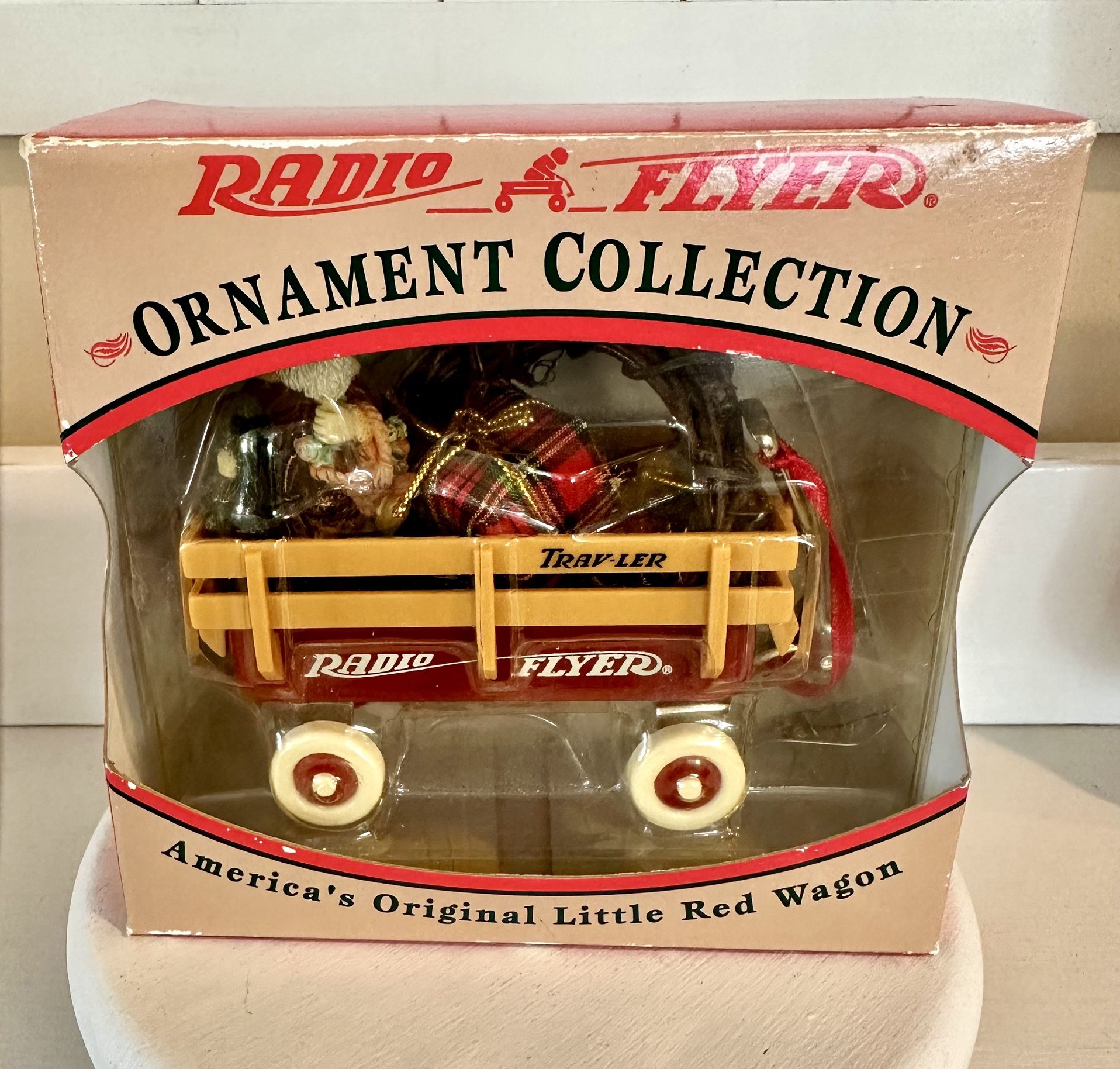 Vintage Radio Flyer Wagon Christmas Ornament