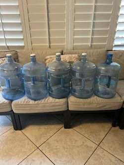 (5) 5 Gallon Water Jugs