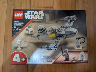 LEGO Star Wars The Mandalorian Mando and Grogu's N-1 Starfighter Toddler Building Toy 75410