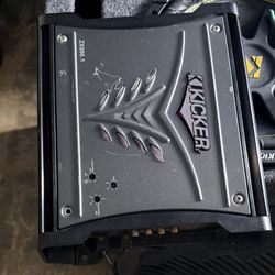 Kicker ZX500.1 Stereo Amplifier Old School Car Audio Amp - Untested
