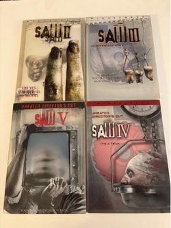 Saw 2-5 DVD Unrated Widescreen Subtitles Closed Captioned Lionsgate 2005