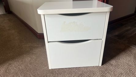 Free white end table.