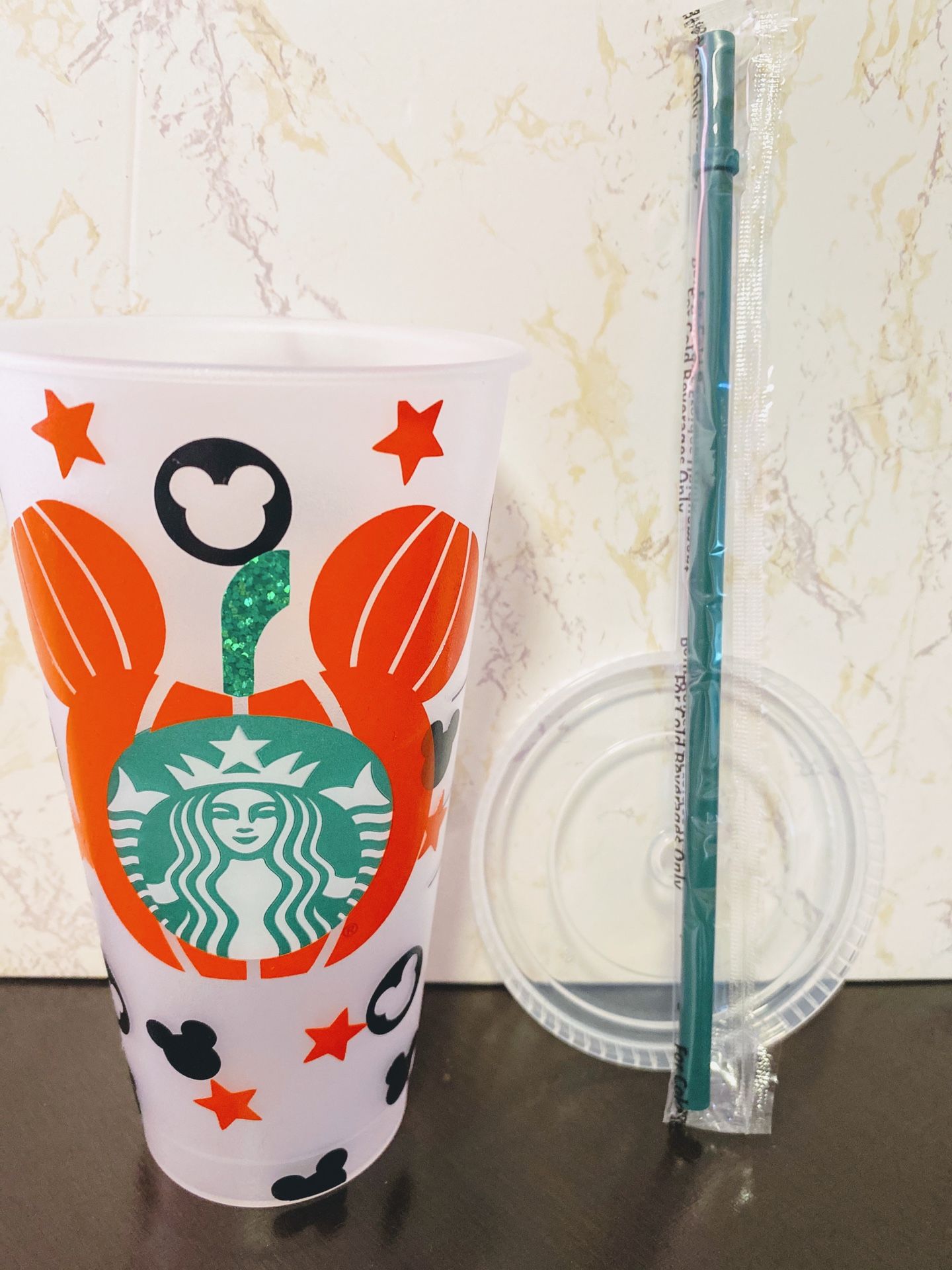 Pumpkin ears reusable Starbucks cup