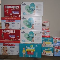 HUGGIES AND PAMPERS Wipes 