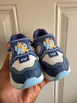 Bluey Toddler Sneakers with Velcro Strap 6C