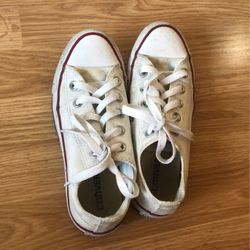White Low Top Converse