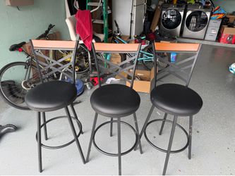 Double X-Back or Criss-Cross design bar stool set
