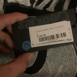 Cookies Zip Up Jacket Black And White Skull