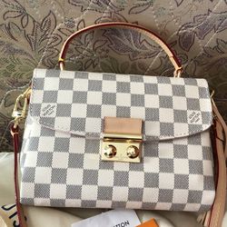 Authentic Louis Vuitton Croisette Damier Azur Crossbody Handbag